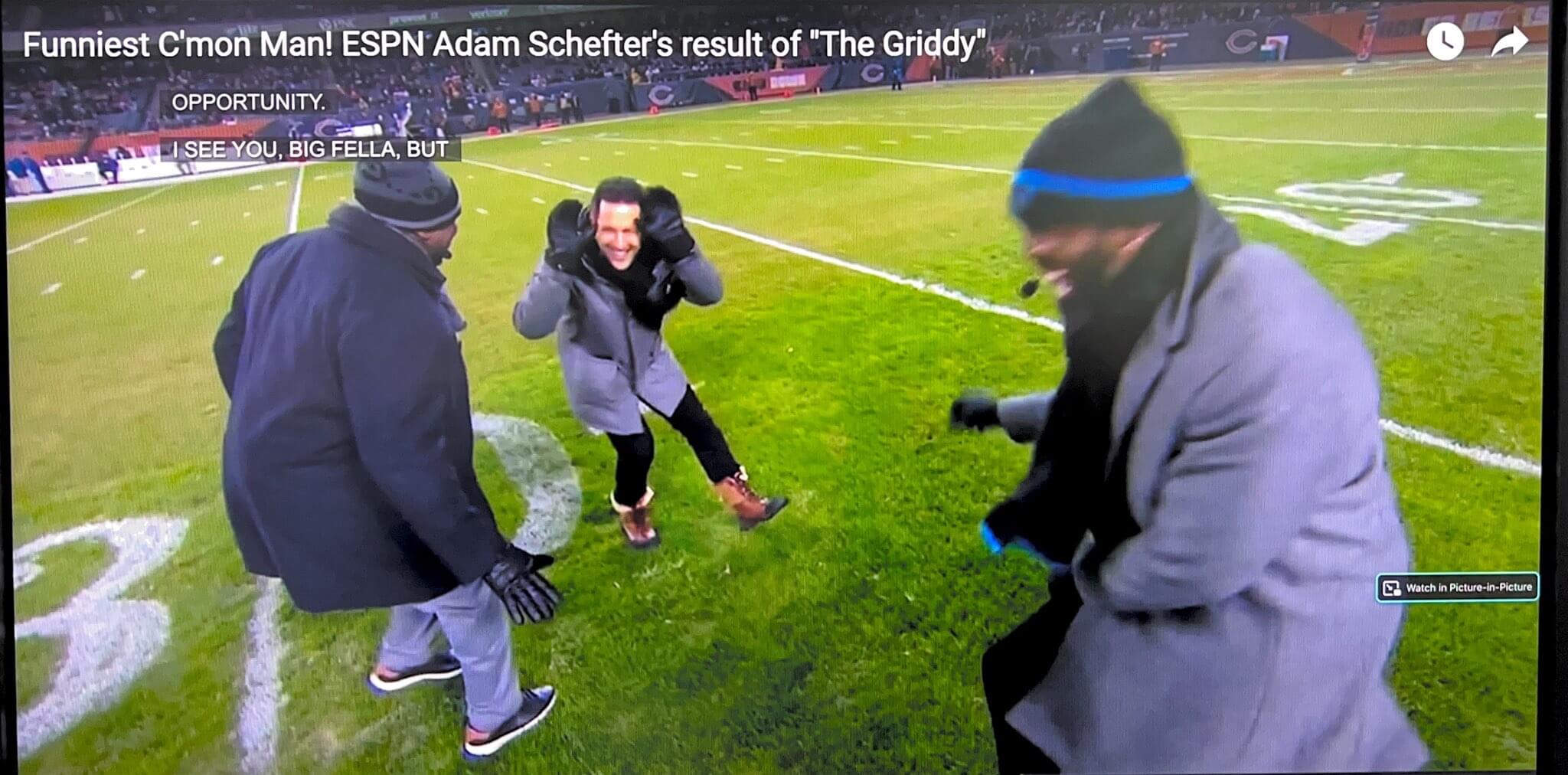 Funniest C'mon Man! ESPN Adam Schefter's result of The Griddy - South ...