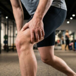 Active adult experiencing knee pain from post-traumatic arthritis